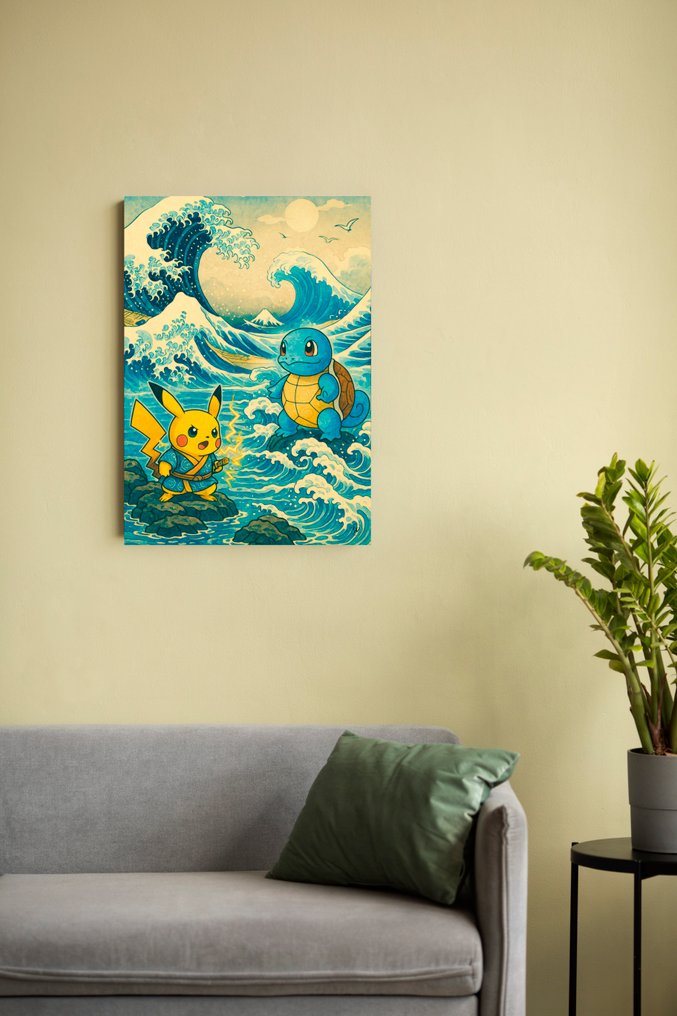 SDIMART 1996 - Pikachu Vs Squirtle Uukiyo-e浮世給) Pokémon Battle Special Limited Edition - SDIMART 1996 #3.2