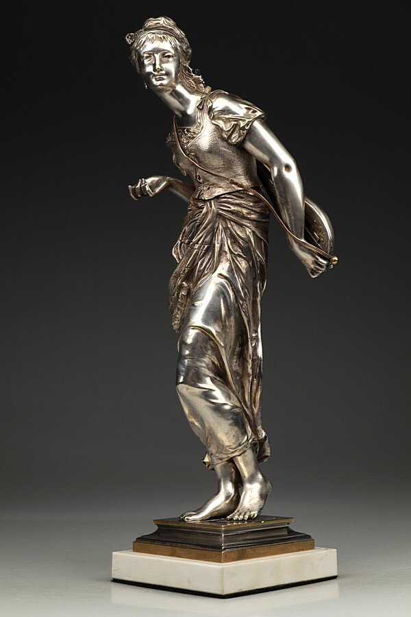 Adrien Étienne Gaudez - Statuetta - Bronzo argentato #1.0