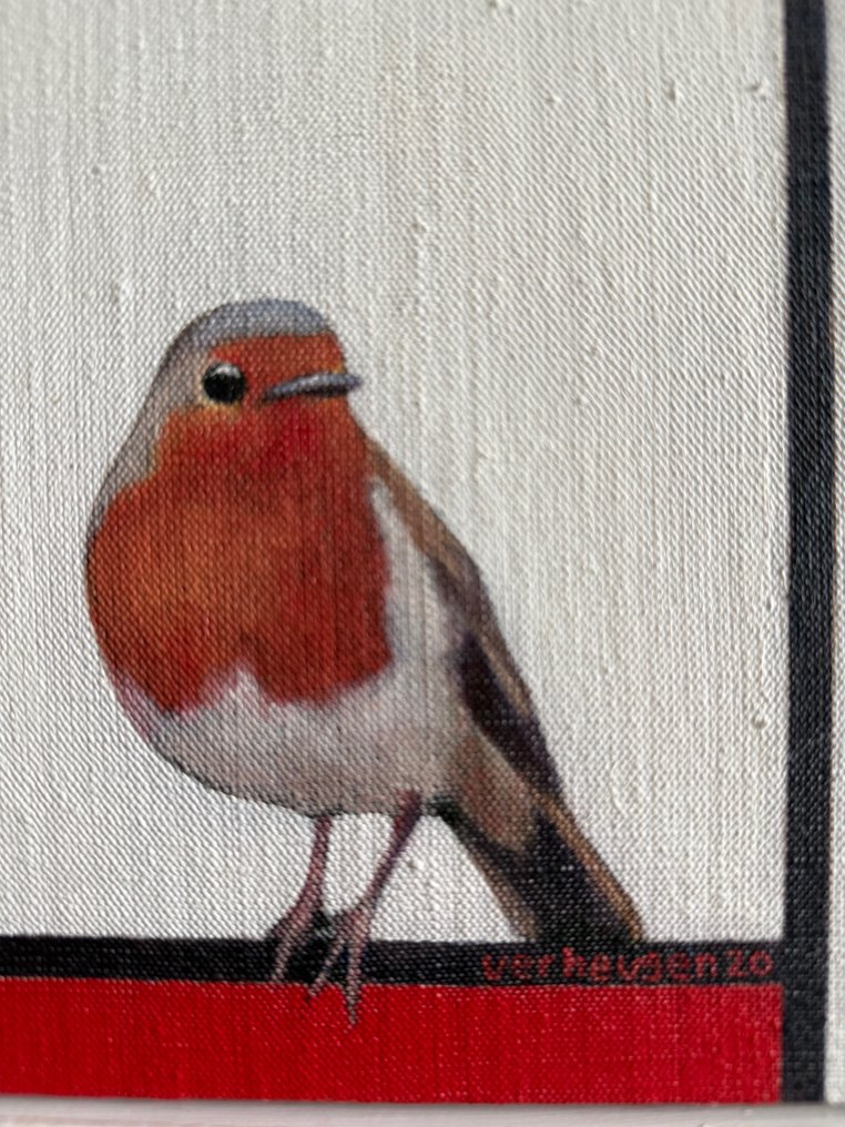 Jos Verheugen (1961) - Free after Mondrian Robins #2.1