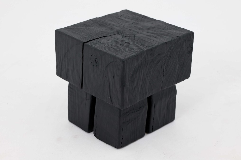 Logniture - Side table - 实木链锯雕刻边桌，独特 - 木 #3.2