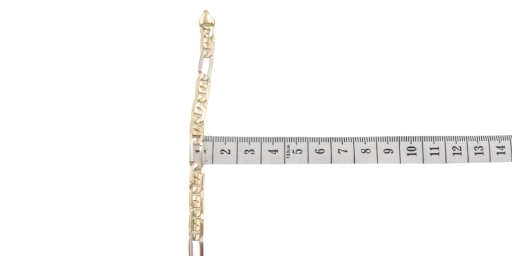 頸鏈 - 18 克拉 黃金, 白金 #4.3