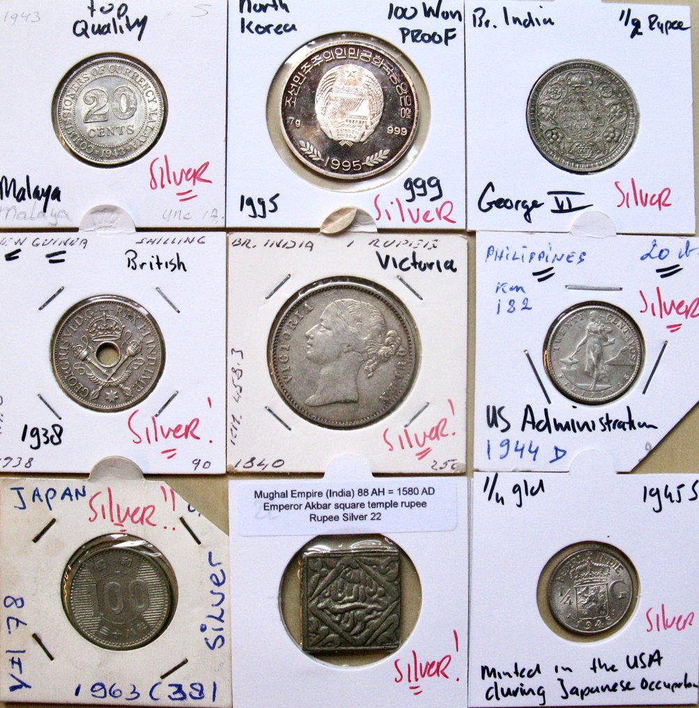 亚洲. 220+ Coins Incl. GOLD & 30+ SILVER. 1202-2018. Amazing selection  (没有保留价) #1.0