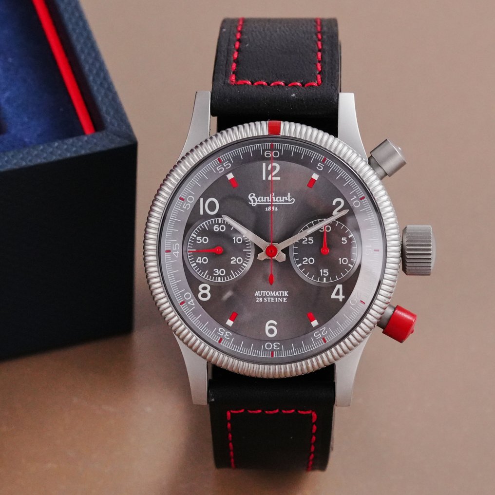 Hanhart - Pioneer Red X Chronograph Limited Edition - HA717.040L-00 - Férfi - 2010-2020 #1.0