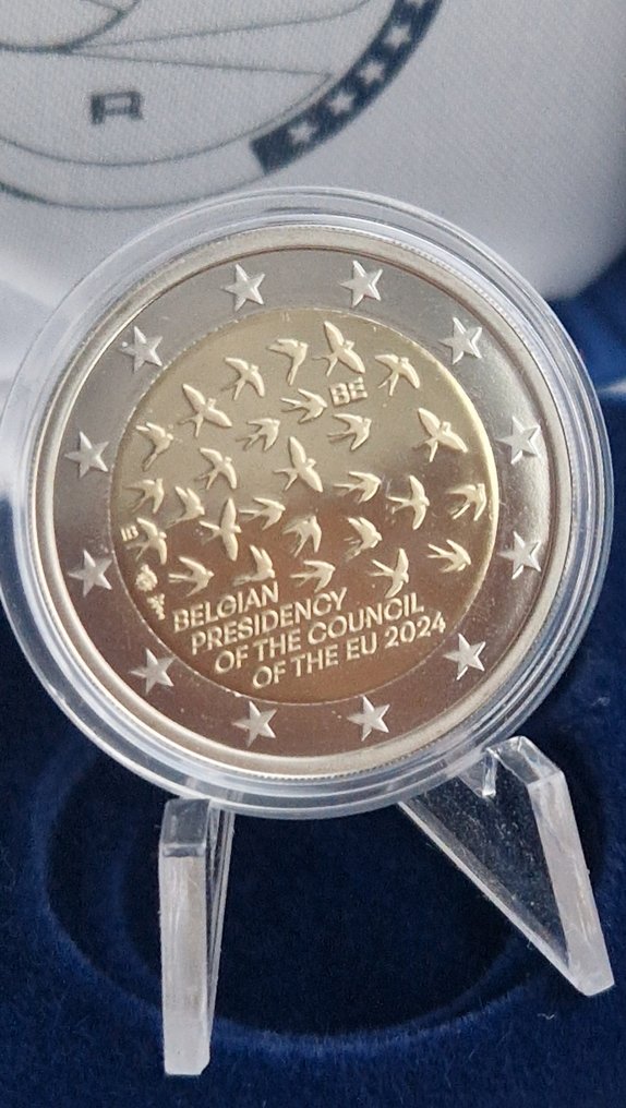 Βέλγιο. 2 Euro 2018/2024 "Mai 68" + "Presidency" (2 coins) Proof (χωρίς τιμή ασφαλείας) #3.2