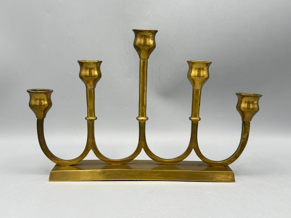 Tafel kandelaar 5-armig - 烛台 - 黄铜 #1.0
