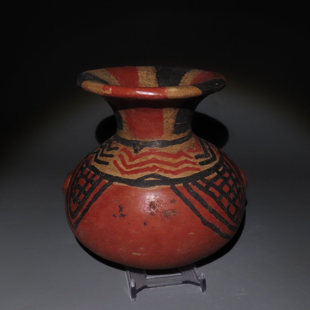 Chupícuaro，瓜纳华托，墨西哥 Terracotta 容器。公元前400年—公元100年。13厘米高。西班牙出口许可证。 #3.2