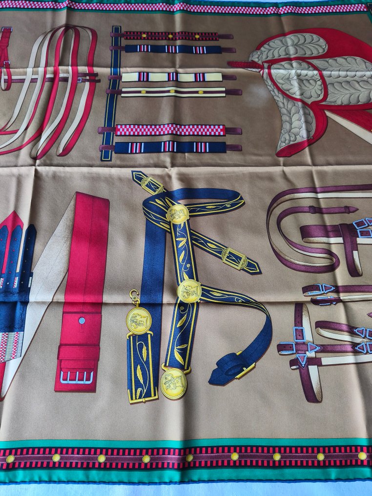 Hermès - LETTRES ÉQUESTRES de la collection privée d'Hermès. Neuf - Könnyű selyem #1.0