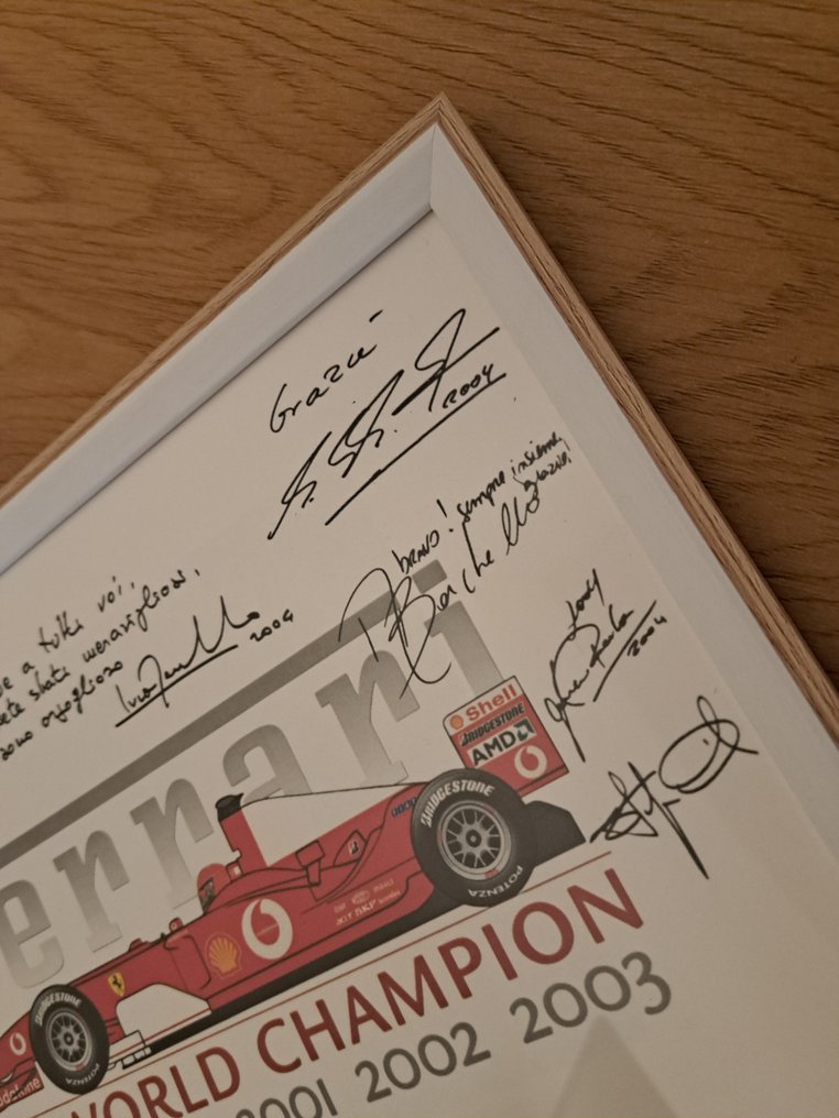 Ferrari - Michael Schumacher - World Champion - 2004 - Poster  #1.0