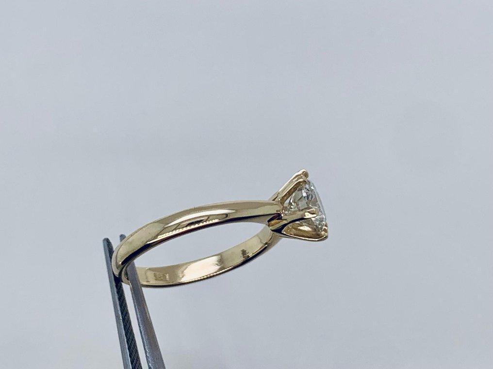 戒指 - 14 克拉 黃金 -  1.20ct. tw. 鉆石 (天然) #4.3
