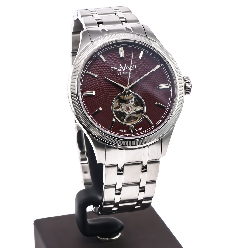 GEOVANI - Verona Open-Heart Swiss Automatic Watch - GORH599-SS-5 - No Reserve Price - Men - 2020+ #1.0