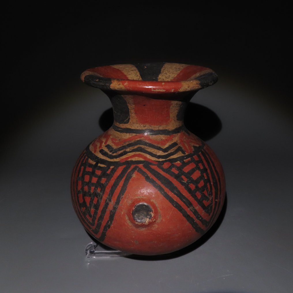 Chupícuaro，瓜纳华托，墨西哥 Terracotta 容器。公元前400年—公元100年。13厘米高。西班牙出口许可证。 #4.3