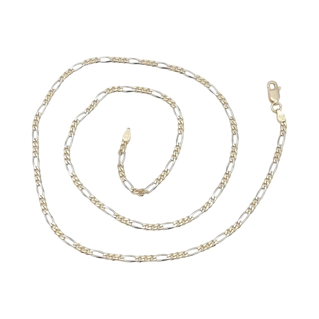 Κολιέ - 18 καράτια Κίτρινο χρυσό, Λευκός χρυσός #1.0