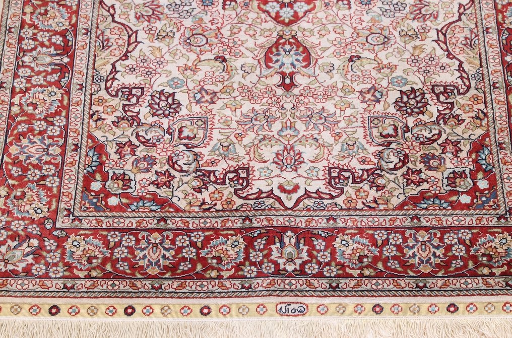 Silk Hereke Carpet with 10/10 Quality - Czysty luksus ~1 mln węzłów/m² - Dywan - 115 cm - 80 cm #4.3