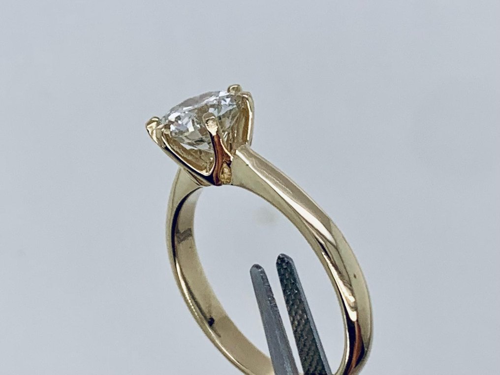 戒指 - 14 克拉 黃金 -  1.20ct. tw. 鉆石 (天然) #3.2