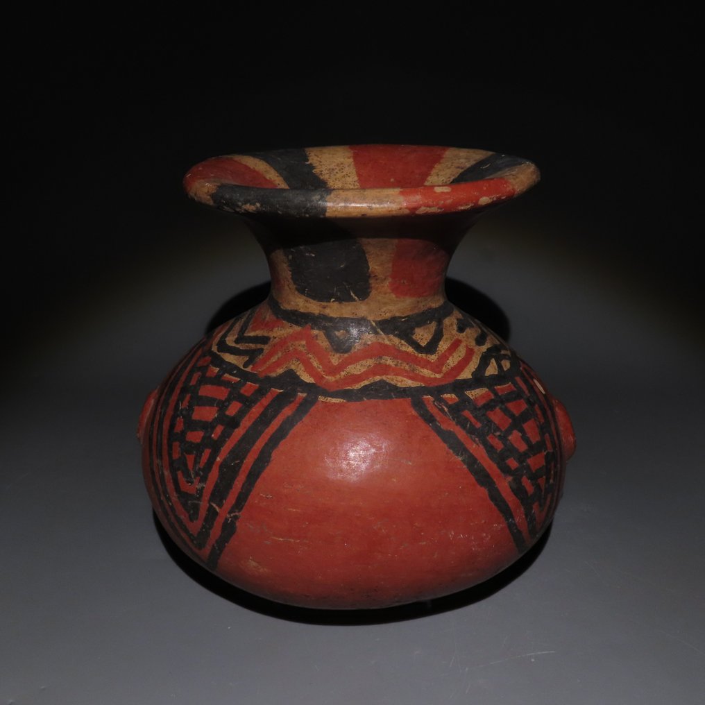 Chupícuaro，瓜纳华托，墨西哥 Terracotta 容器。公元前400年—公元100年。13厘米高。西班牙出口许可证。 #1.0