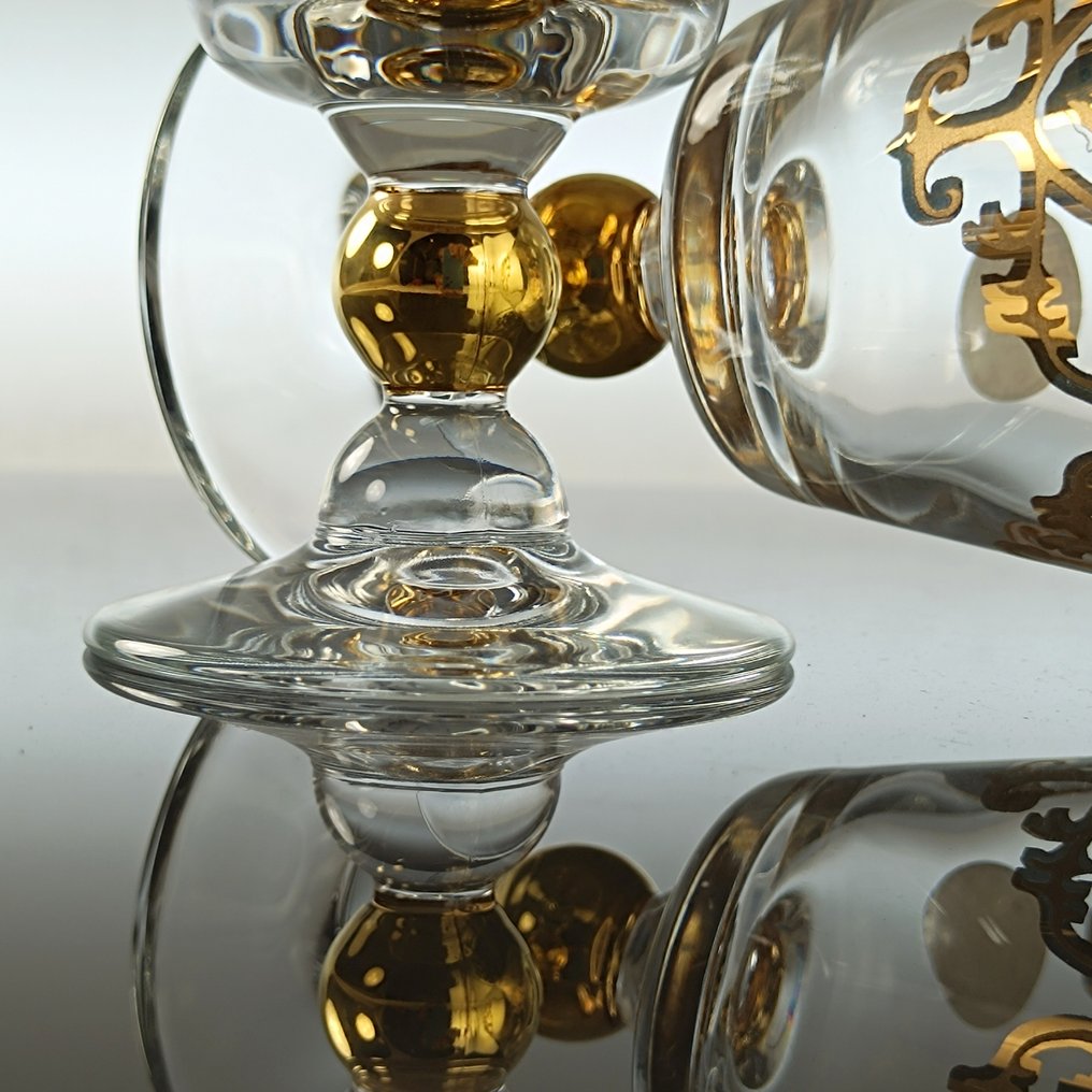 SECOLOVENTESIMO - Bägare (6) - Rose Gold conic - 24K guld - Handdekorativt glas #2.1