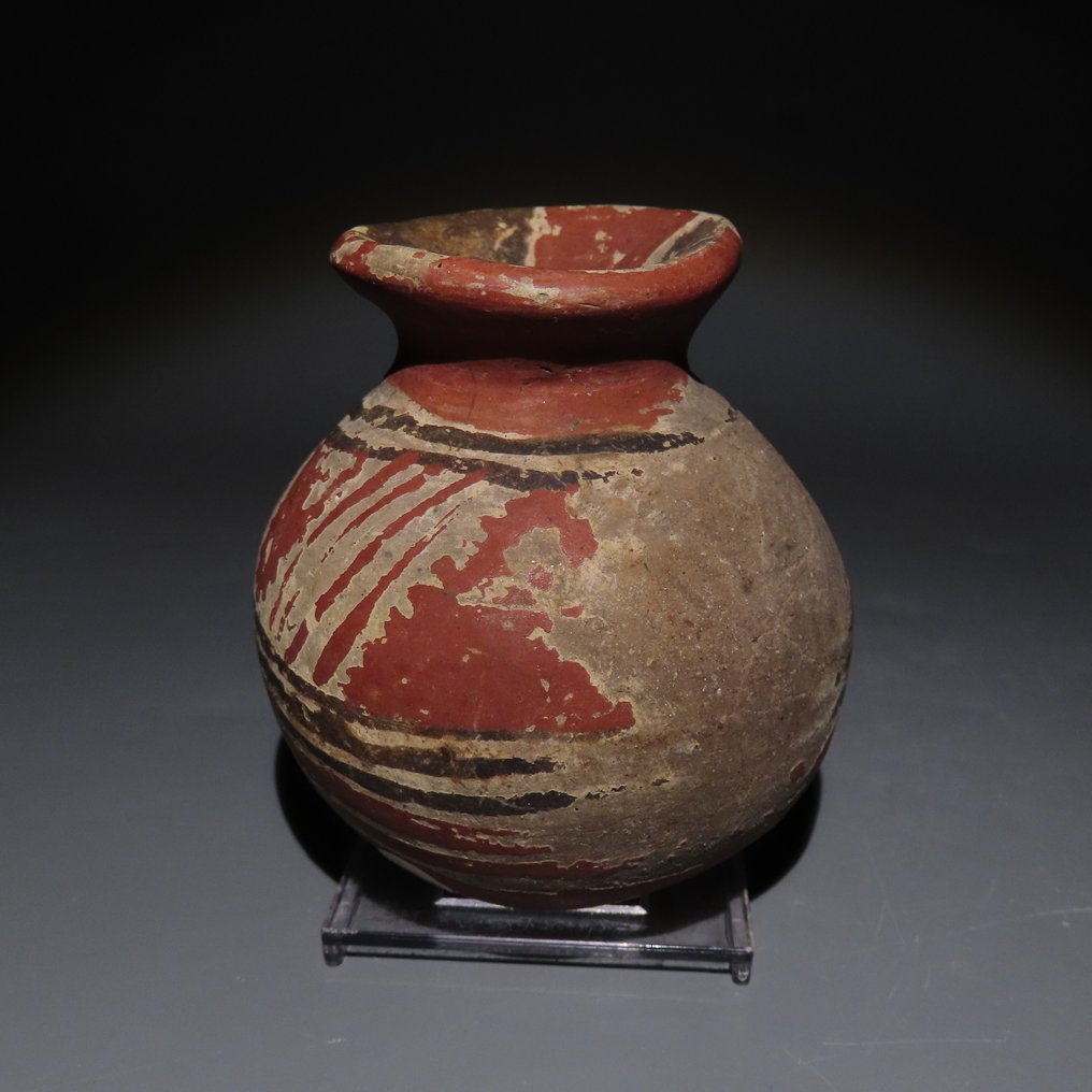 Chupícuaro,瓜纳华托,墨西哥 Terracotta 容器。公元前400年至公元100年。高8厘米。西班牙出口许可证。 #2.1