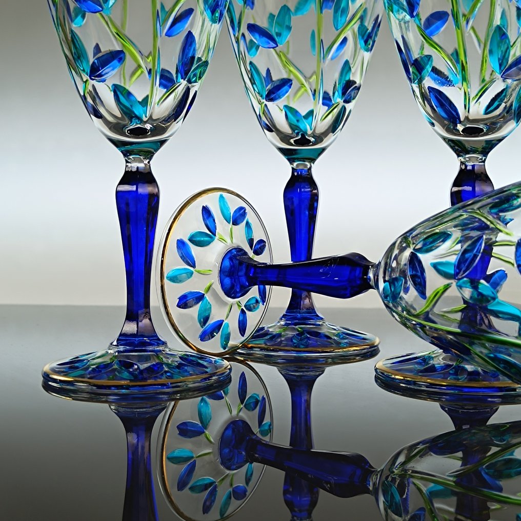 Secoloventesimo - 圣杯 (6) - Leaves Gold Chalice - 24K金 - 无铅水晶 #3.2