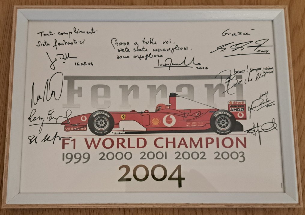 Ferrari - Michael Schumacher - World Champion - 2004 - Poster  #3.2