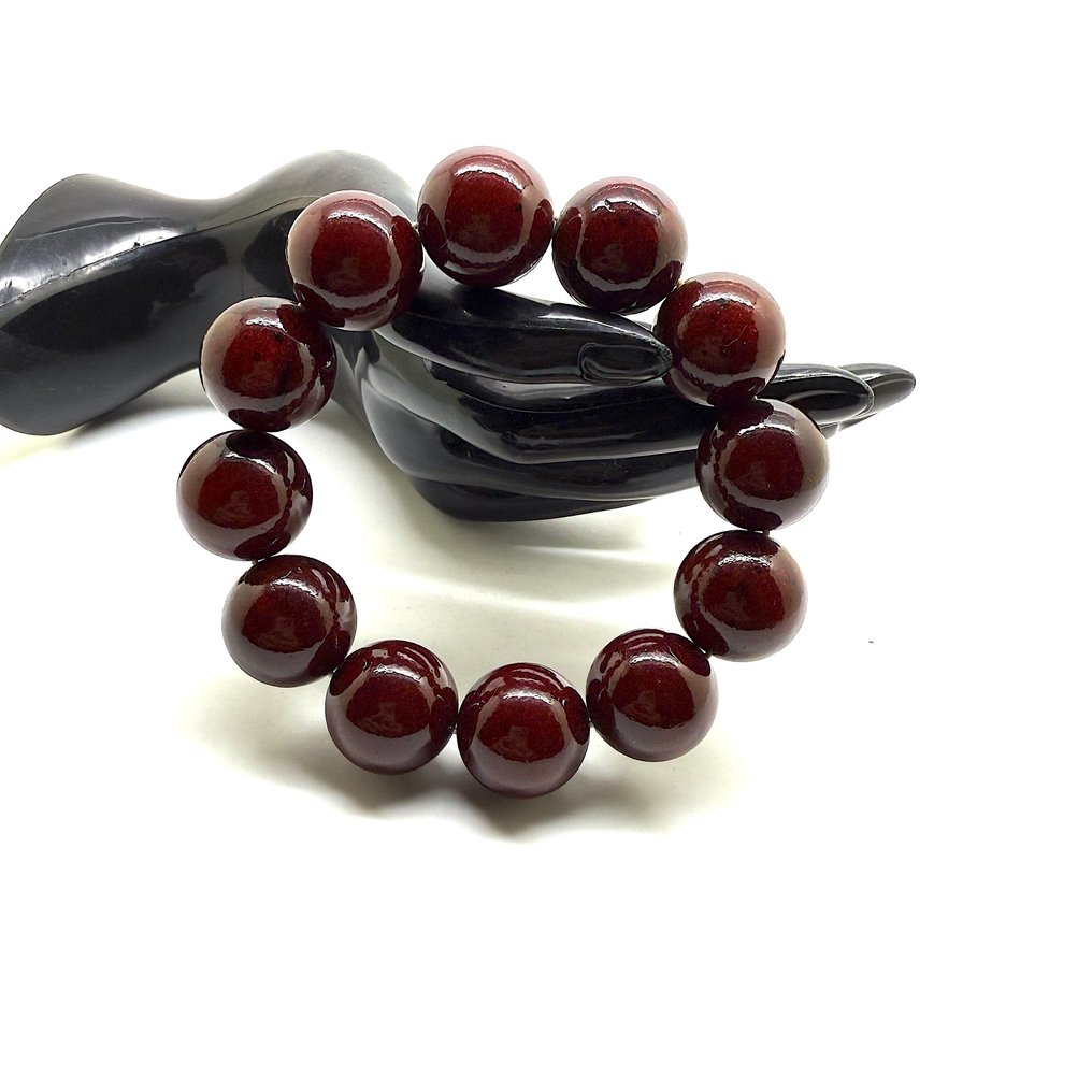 手链大号波罗的海琥珀珠子，直径18毫米，重38.6克 - 琥珀 - Baltic amber - succinite #1.0