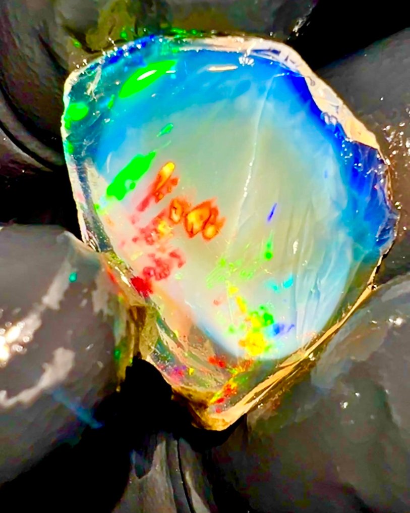 WITHOUT RESERVE - Natural crystalline opal AAA+++ - untreated - 20 carats high-quality crystal opal - Height: 25 mm - Width: 20 mm- 4 g - (1) #2.1