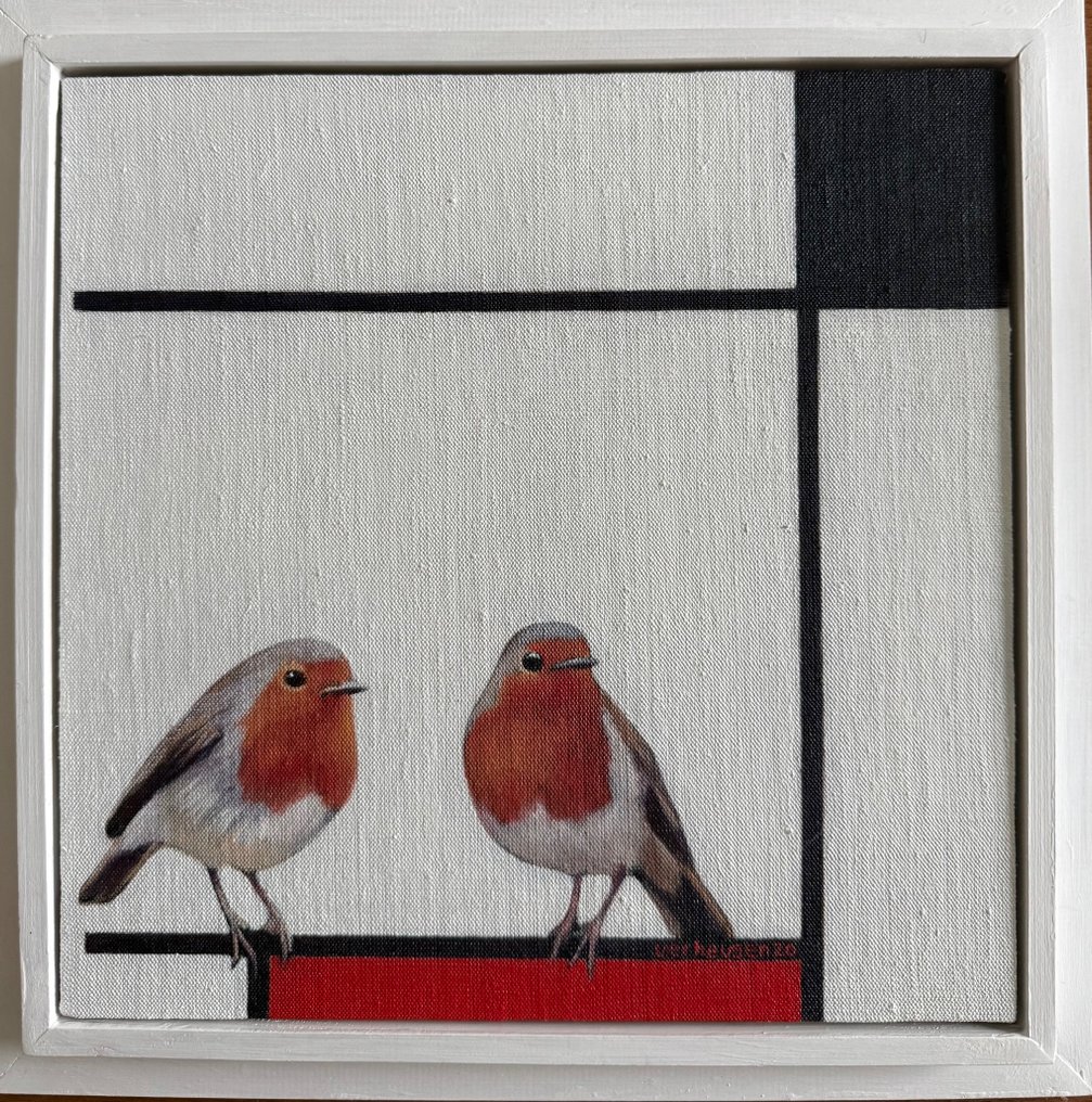 Jos Verheugen (1961) - Free after Mondrian Robins #1.0