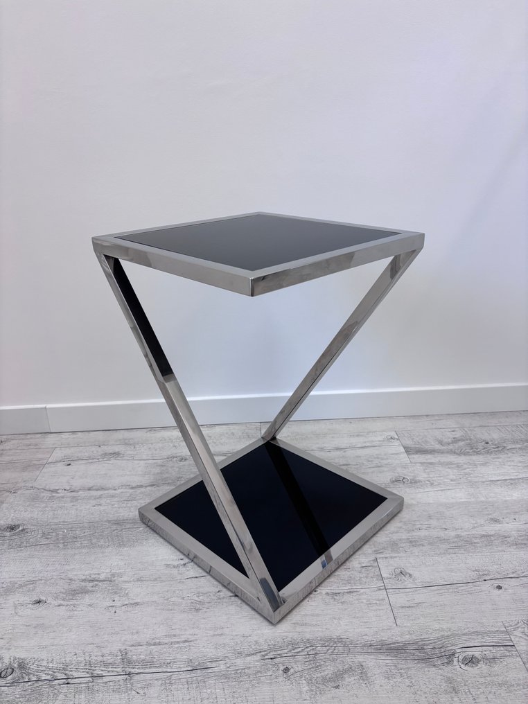 中心桌 - 钢, 水晶 #1.0