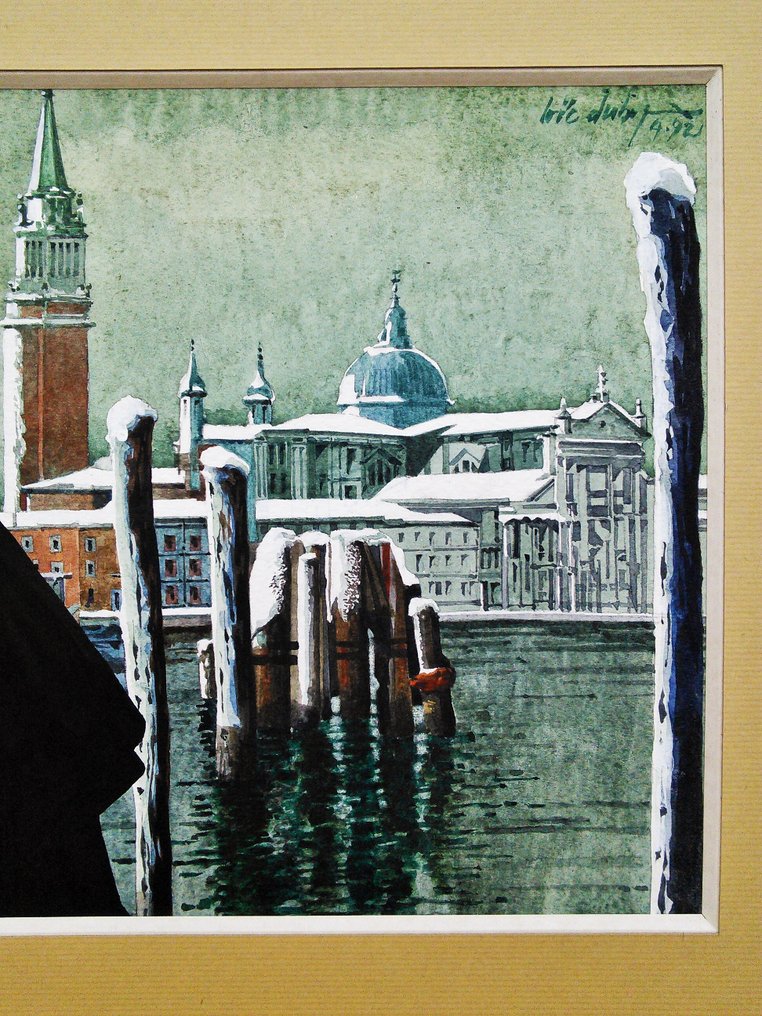 Loïc Dubigeon (1934-2001) - Winters carnaval in Venetië #4.3