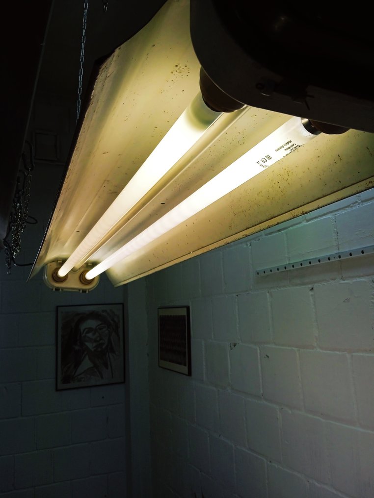 Polamp - 掛燈 - 复古工厂灯 - 鋼, 合金 #4.3