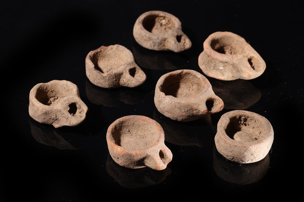 L'Égypte ancienne lampes à huile en terracotta - 2 cm #1.0