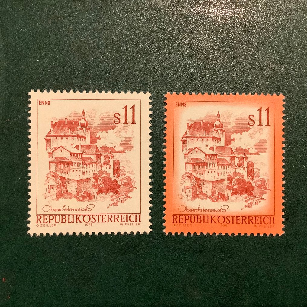 奥地利 1976 - 11施林恩：无框印刷，配有完美的照片证书，Soecknick - Michel 1520 F #1.0