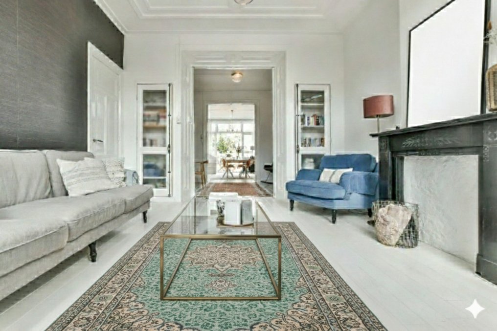 绿色皇室复古 - 小地毯 - 265 cm - 165 cm - 有证书 #1.0