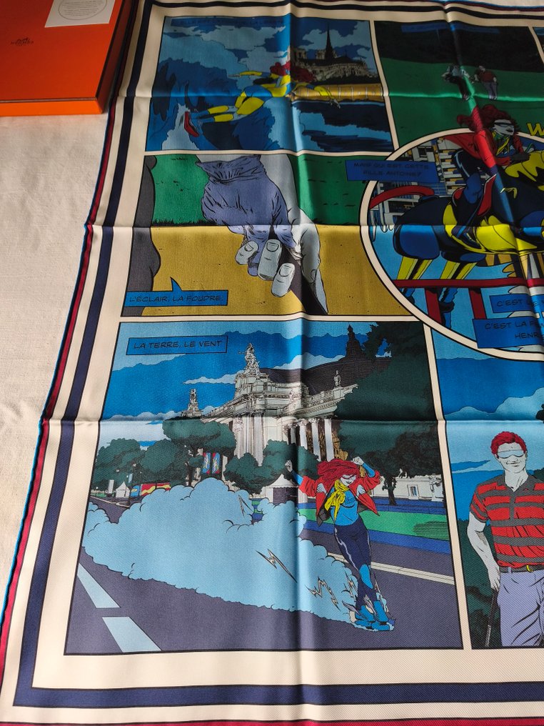 Hermès - WOW Double face by  Ugo Bienvenu. Neuf - Foulard #2.1