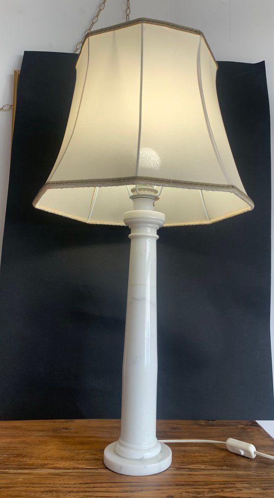 Table lamp - Marble - Column in Carrara marble #4.3