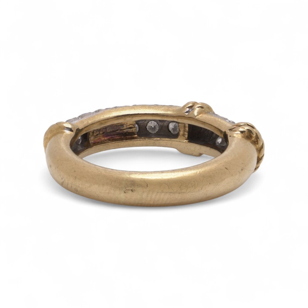 Ring Kutchinsky Vintage 18kt Gold Diamant-Bandring mit 0,36 ct. #4.3