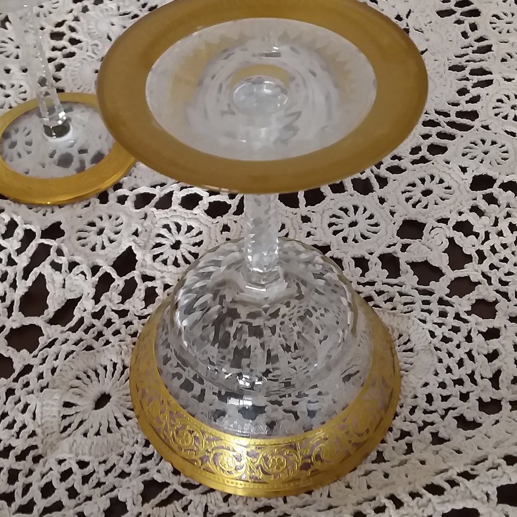 Saint Louis - Taça com pé (6) - Thistle - Cristal - Taças de champanhe #4.3