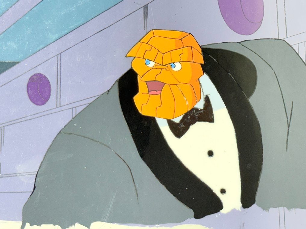 Marvel - Original animation cel of Thing with background - The Avengers (Animated tv. series) #3.2