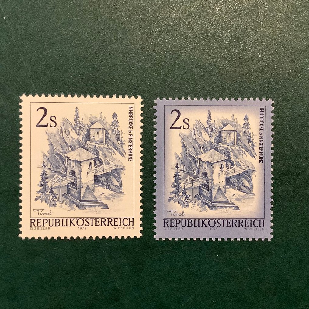 Austria 1974 - 2 Schilling Finstermunz: print without frame with flawless photo certificate Soecknick - Michel 1440 F #2.1