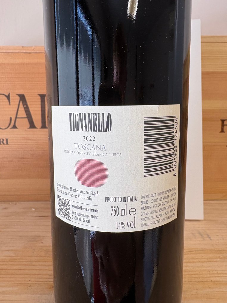 2022 Marchesi Antinori, Tignanello - Τοσκάνη IGT - 1 Φιάλη (0,75L) #1.0