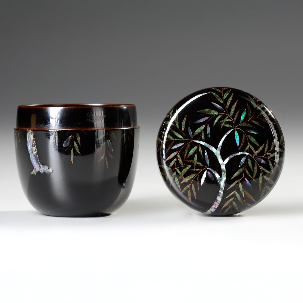 Natsume 棗 (contenitore per il tè) - Lacca - Takeda Issei (contemporary) - Giappone - Periodo Shōwa (1926-1989) #1.0