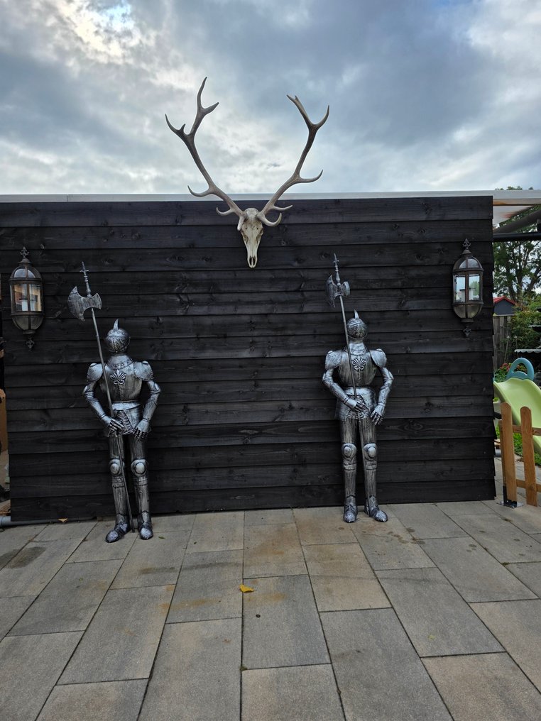 Szobor, Set XL Knights - 204 cm - Fém #3.2