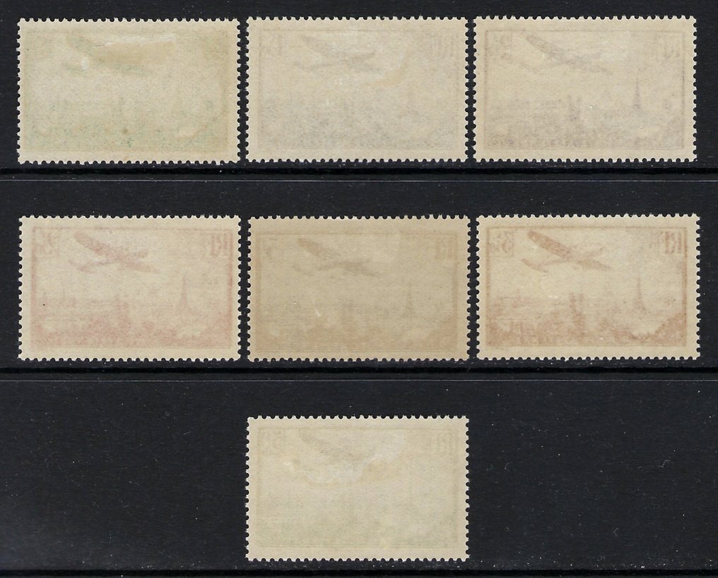 Ranska 1936 - Ilmailu Pariisin yllä lentävä lentokone -set. - Yvert N. PA 8/14 #1.0