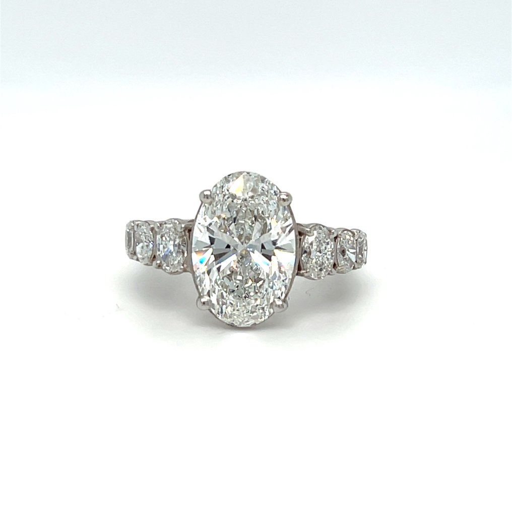 Ring - 14 kt. White gold Diamond (Lab-grown) - Diamond #1.0