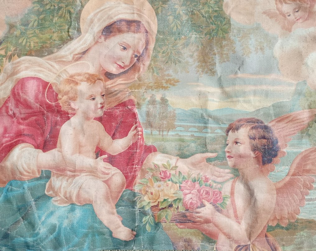 Tapeçaria - 60 cm - 96 cm - Madonna com o menino #2.1