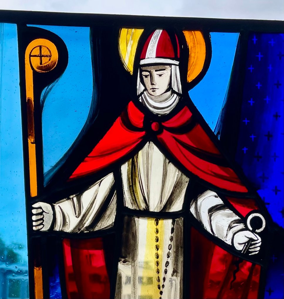 Witraż - Getekend 'IK 63' - 1960-1970 - Korhoen #3.2