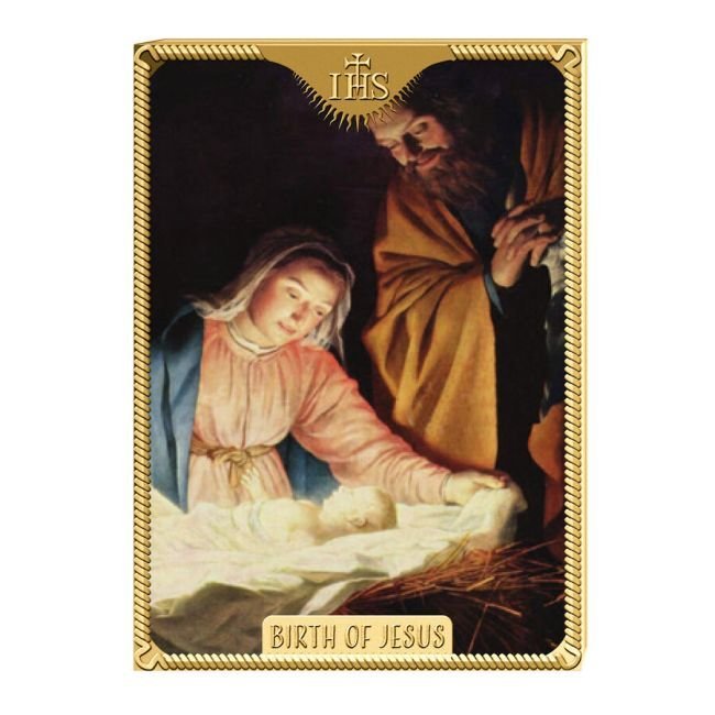 10 x 1/200 troy oz - Gold .999 - 2022 Tokelau .999 Fine Gold Jesus Christ 10-Coin-Bar Set (w/ Display Box & COA) #2.1