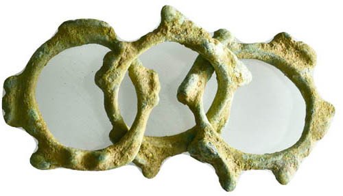 Celta – Protodinero-极为罕见的凯尔特太阳护符,保护神Taranis。-45毫米-公元V-IV世纪 原始货币 (沒有保留價) #3.2