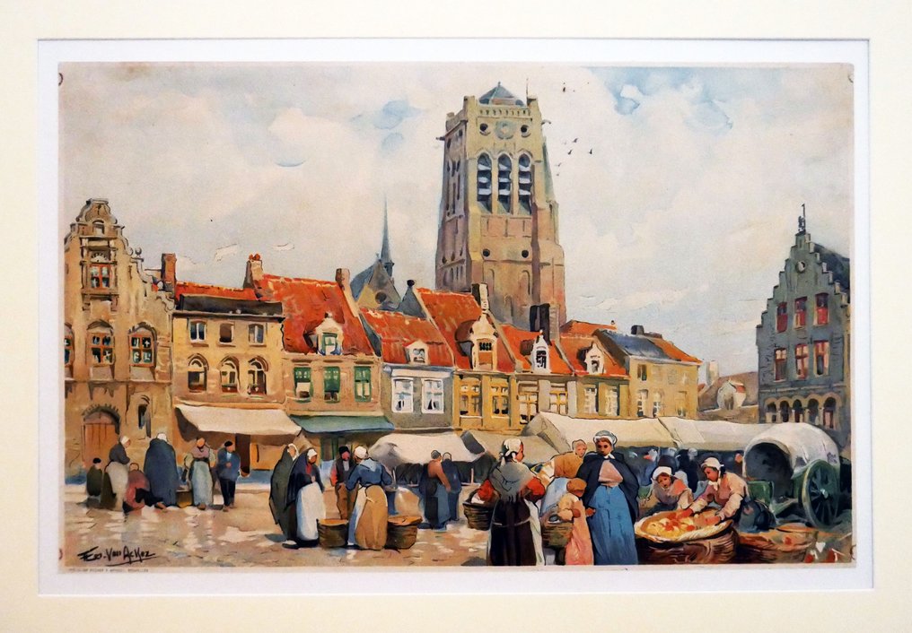 Flori(mond) Van Acker - Markt in Veurne - Lata 30. #1.0