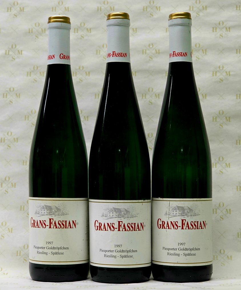 1997 Grans-Fassian, Piesporter Goldtröpfchen Riesling - Mosel Saar Ruwer Spätlese - 3 Bottles (0.75L) #3.2