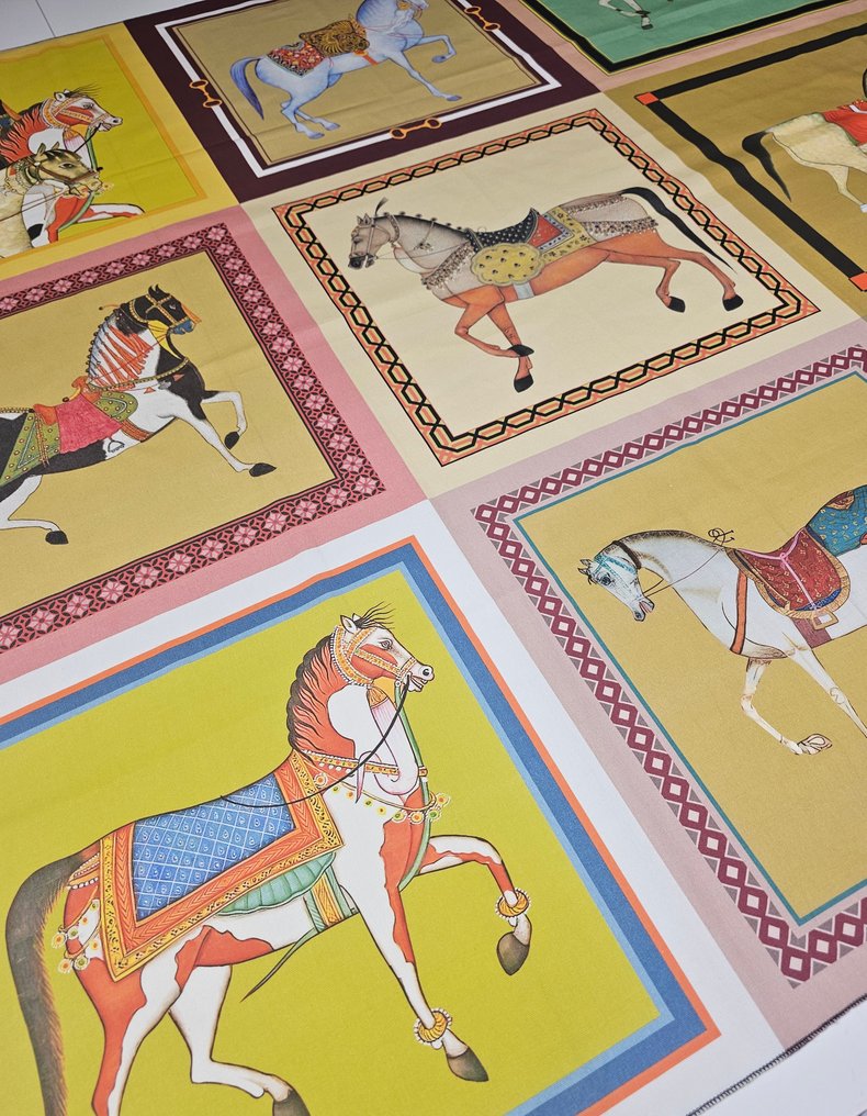 装饰面板“骑士” - 140x140厘米 - 工艺精细 - 复古风格 - 紡織品  - 140 cm - 140 cm #4.3